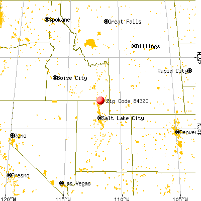 Lewiston, UT (84320) map from a distance