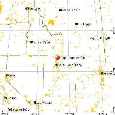 Millville, UT (84326) map from a distance