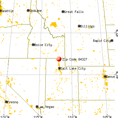 Newton, UT (84327) map from a distance