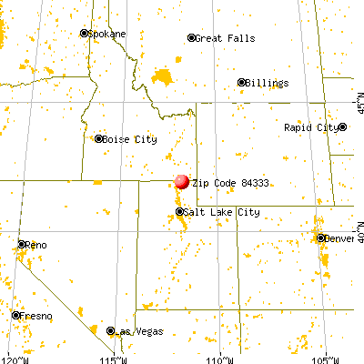 Richmond, UT (84333) map from a distance