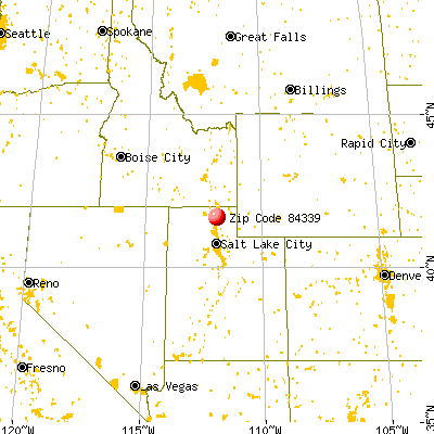 Benson, UT (84339) map from a distance