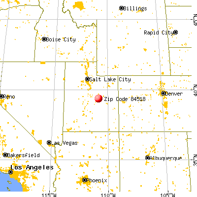 Cleveland, UT (84518) map from a distance