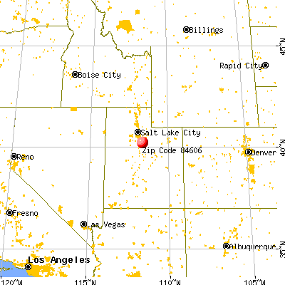 Provo, UT (84606) map from a distance