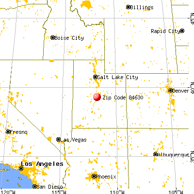 Fayette, UT (84630) map from a distance
