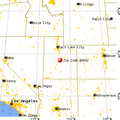 Manti, UT (84642) map from a distance