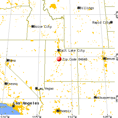 Nephi, UT (84648) map from a distance