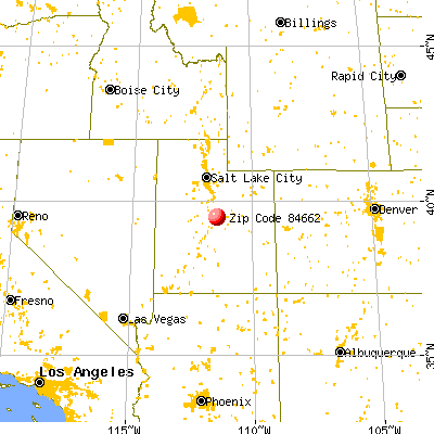 Spring City, UT (84662) map from a distance