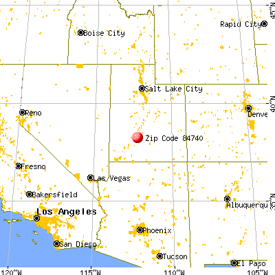 Junction, UT (84740) map from a distance