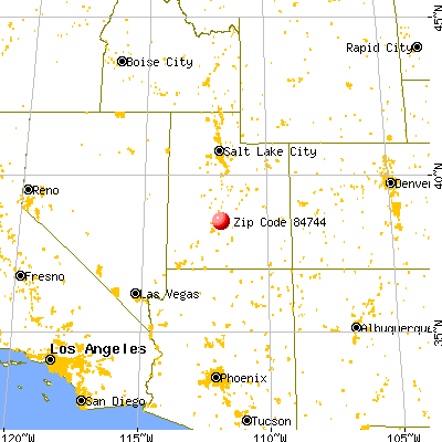 Koosharem, UT (84744) map from a distance