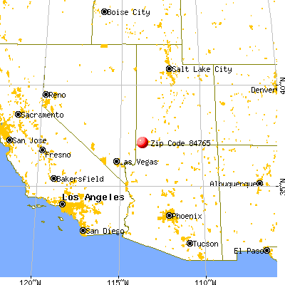 Santa Clara, UT (84765) map from a distance