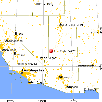 St. George, UT (84770) map from a distance