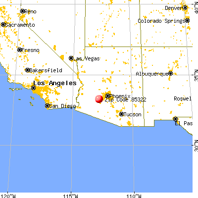 Arlington, AZ (85322) map from a distance