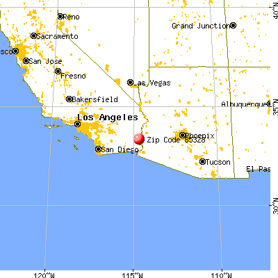 Cibola, AZ (85328) map from a distance