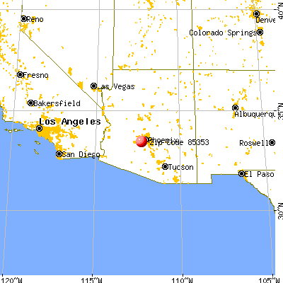 Phoenix, AZ (85353) map from a distance