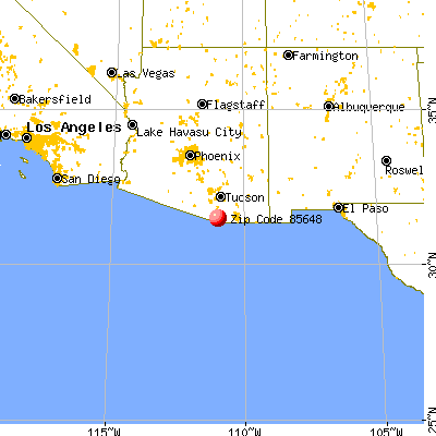 Rio Rico, AZ (85648) map from a distance