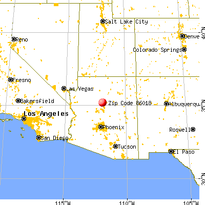 Parks, AZ (86018) map from a distance