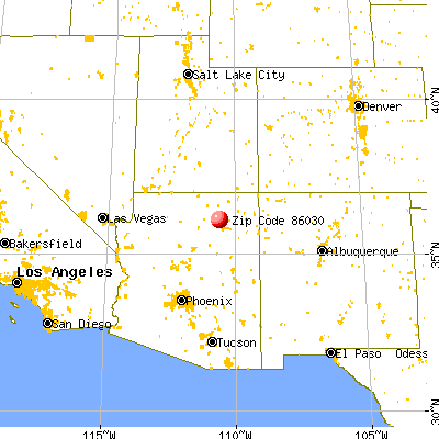 Hotevilla-Bacavi, AZ (86030) map from a distance