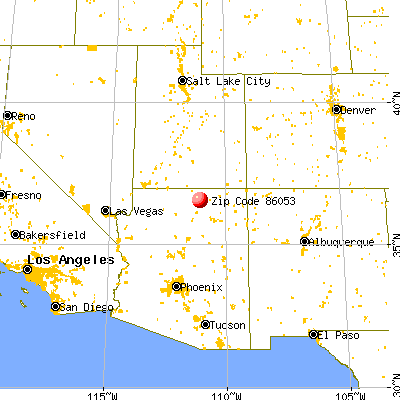 Kaibito, AZ (86053) map from a distance