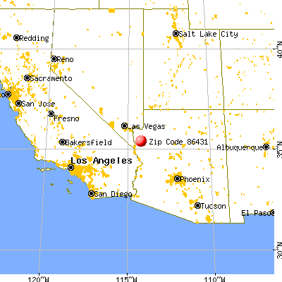 Chloride, AZ (86431) map from a distance