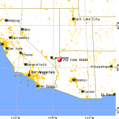 Meadview, AZ (86444) map from a distance