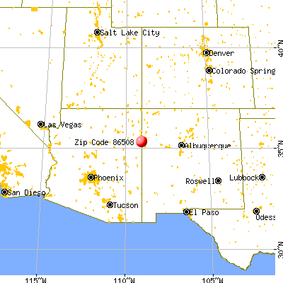 Lupton, AZ (86508) map from a distance