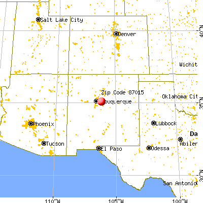 Edgewood, NM (87015) map from a distance