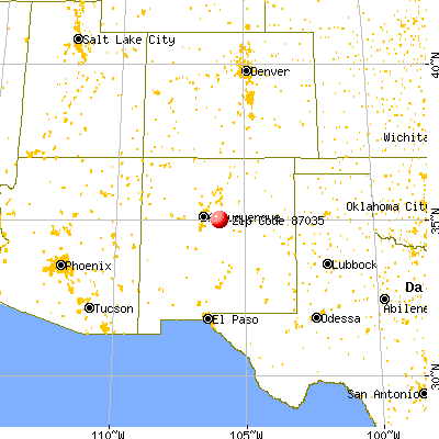 McIntosh, NM (87035) map from a distance