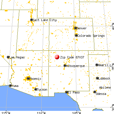 Nageezi, NM (87037) map from a distance