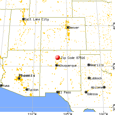 Canones, NM (87516) map from a distance