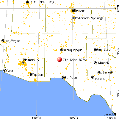 Socorro, NM (87801) map from a distance