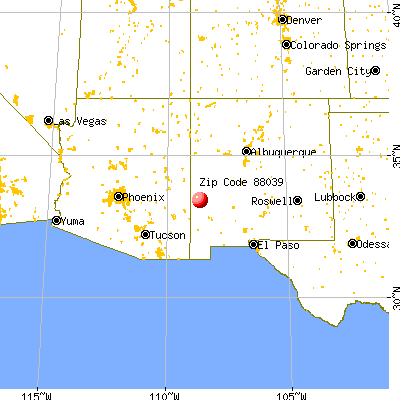 Pleasanton, NM (88039) map from a distance