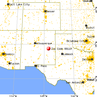 Lake Sumner, NM (88119) map from a distance