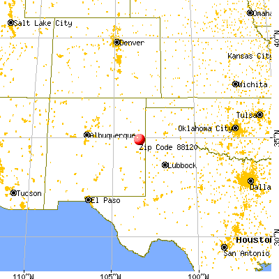 Grady, NM (88120) map from a distance