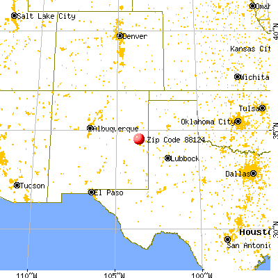 Melrose, NM (88124) map from a distance