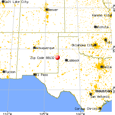 Causey, NM (88132) map from a distance