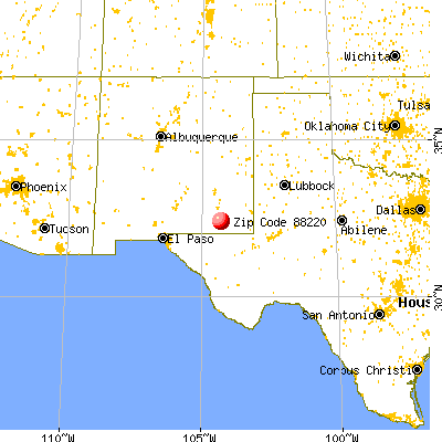 Carlsbad, NM (88220) map from a distance