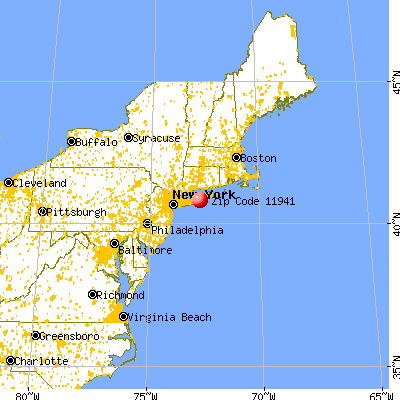 Eastport, NY (11941) map from a distance