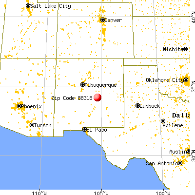 Corona, NM (88318) map from a distance