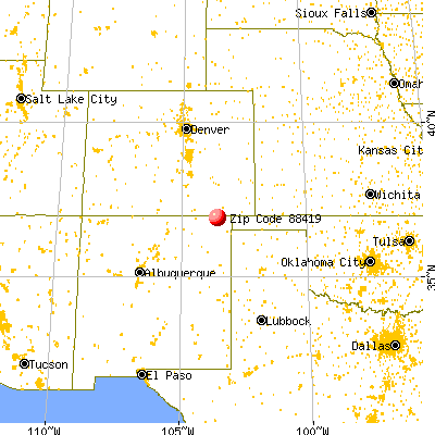 Folsom, NM (88419) map from a distance