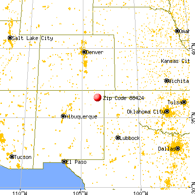 Grenville, NM (88424) map from a distance