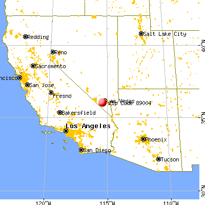 Blue Diamond, NV (89004) map from a distance