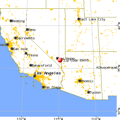 Boulder City, NV (89005) map from a distance