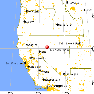 Humboldt River Ranch, NV (89419) map from a distance