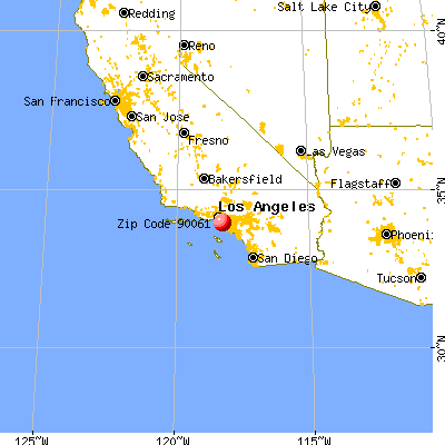 Willowbrook, CA (90061) map from a distance