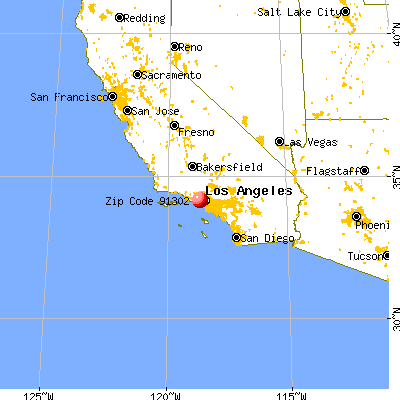 Calabasas, CA (91302) map from a distance