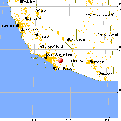 Indian Wells, CA (92210) map from a distance