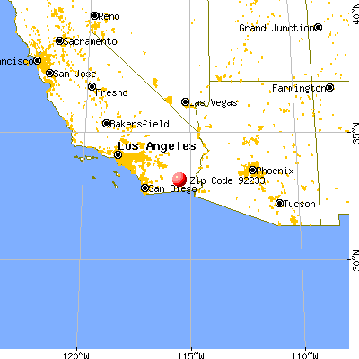 Calipatria, CA (92233) map from a distance