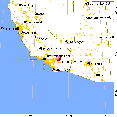 Yucca Valley, CA (92284) map from a distance