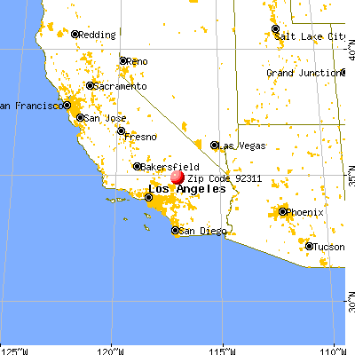 Barstow, CA (92311) map from a distance