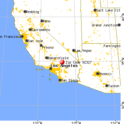 Barstow, CA (92327) map from a distance